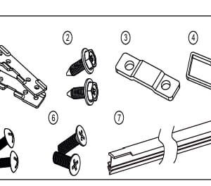 Cabinet connecting kit (White )