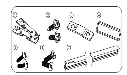 Cabinet connecting kit (White )